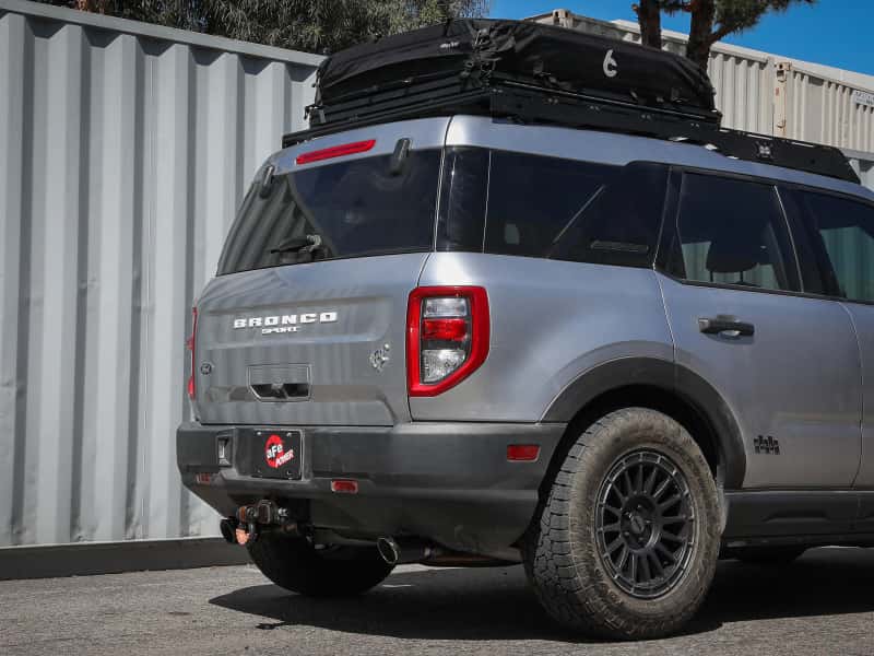aFe — aFe Ford Bronco Sport 21-22 L3-1.5L (t)/L4-2.0L (t) Vulcan Cat-Back Exhaust System- Carbon Tips
Cat-Back Exhaust - view 4