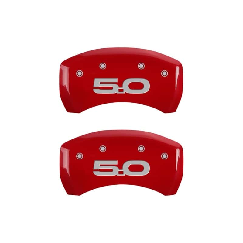 MGP — MGP Rear set 2 Caliper Covers Engraved Rear 2015/50 Red finish silver ch
Caliper Covers - view 1
