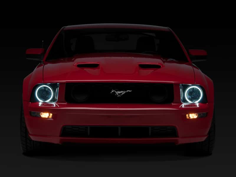 Raxiom — Raxiom 05-09 Ford Mustang GT V6 Axial Series CCFL Halo Projector Headlight- Blk Housing (Smkd Lens)
Headlights - view 6