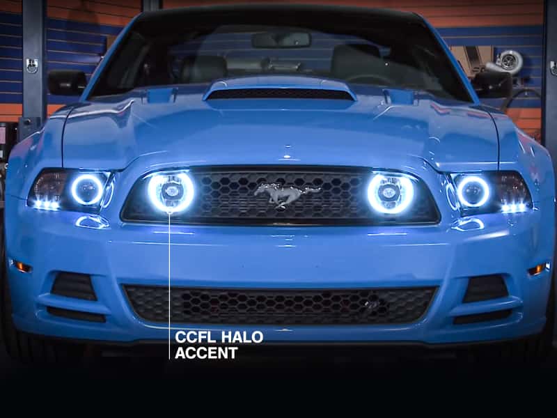 Raxiom — Raxiom 13-14 Ford Mustang GT CCFL Halo Fog Lights (Smoked)
Lights - view 7
