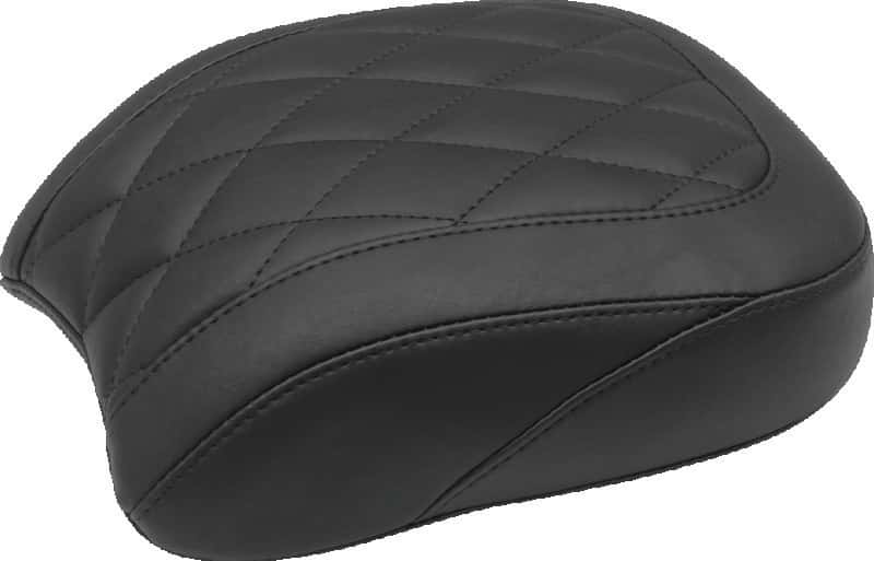 Mustang Motorcycle — Mustang 18-21 Harley Low Rider, Sport Glide Wide Tripper Passenger Seat Diamond Stitch - Black - view 2