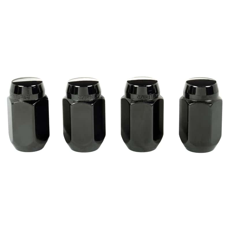 McGard — McGard Hex Lug Nut (Cone Seat) 1/2-20 / 13/16 Hex / 1.5in. Length (4-Pack) - Black - view 5