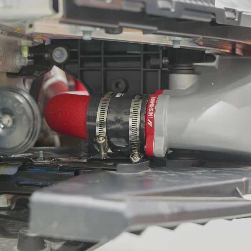 Mishimoto — Mishimoto 2022+ Honda Civic 1.5T Intercooler Kit - Silver Intercooler - Red Pipes
Intercooler Kit - view 11
