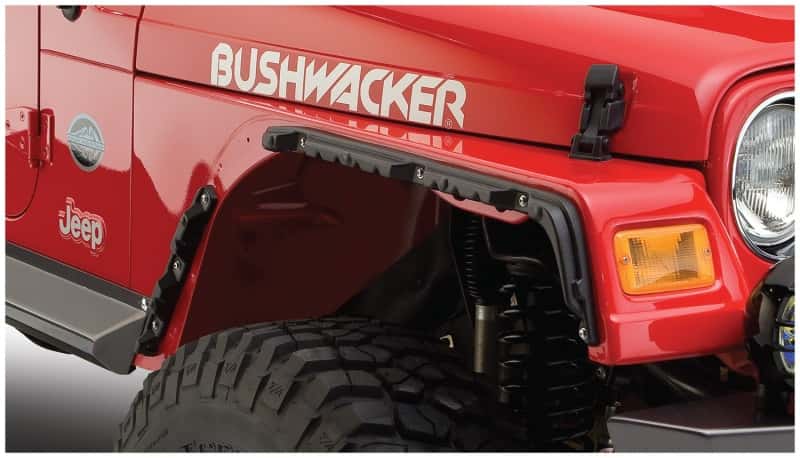 Bushwacker — Bushwacker 97-06 Jeep Wrangler Flat Style Flares 4pc - Black
FF Jeep Flat Sty 4Pc - view 10