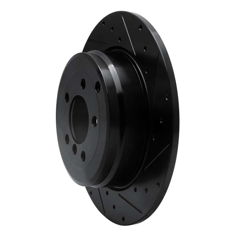 R1 Concepts — R1 03-05 Land Rover Range Rover Rear Right Drilled & Slotted Black Brake Rotor
R1 Brake Rotor Drill - view 2