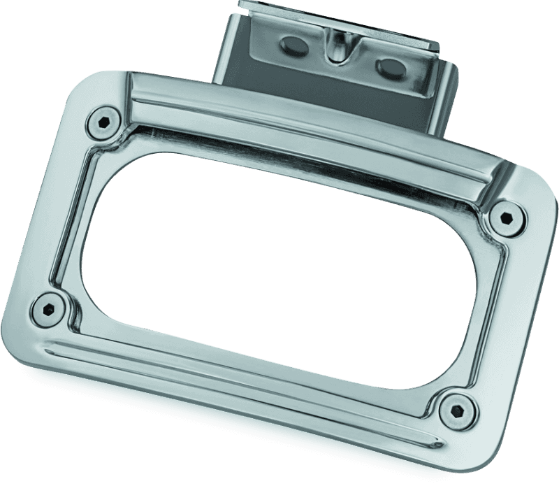 Kuryakyn — Kuryakyn L.E.D. Curved License Plate Frame Indian Chrome - view 1