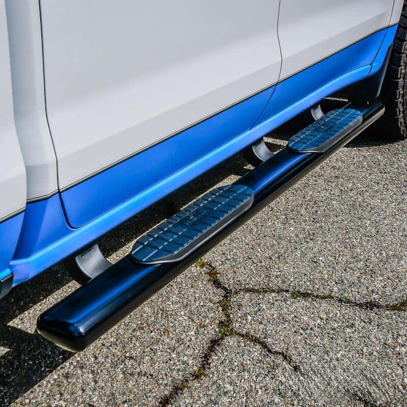 Westin — Westin 19-21 Chevrolet Silverado Crew Cab PRO TRAXX 6 Oval Nerf Step Bars - Black
Nerf/Step Bar - view 7