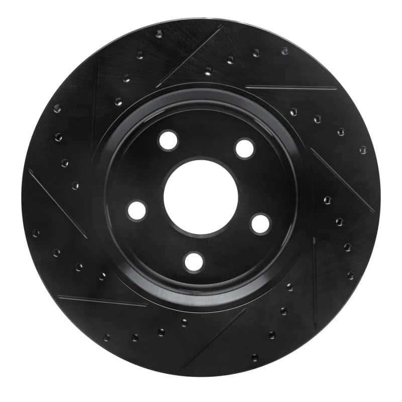 R1 Concepts — R1 11-22 Dodge Durango Front Right Drilled & Slotted Black Brake Rotor
R1 Brake Rotor Drill - view 5