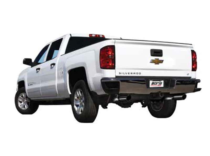 Borla — Borla 14 Sierra 1500 C/B S-Type Exhaust/2.75in Into Dual 2.25in Out 4in Split Rear Exit-Black Chrome
Cat-Back System
ExhstSysKt - view 6