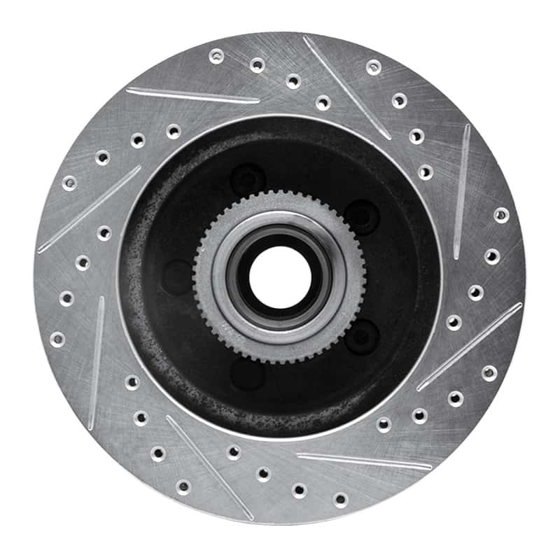 R1 Concepts — R1 1992-2002 Chevrolet C1500 Front Left Drilled & Slotted Silver Brake Rotor
R1 Brake Rotor Drill - view 5
