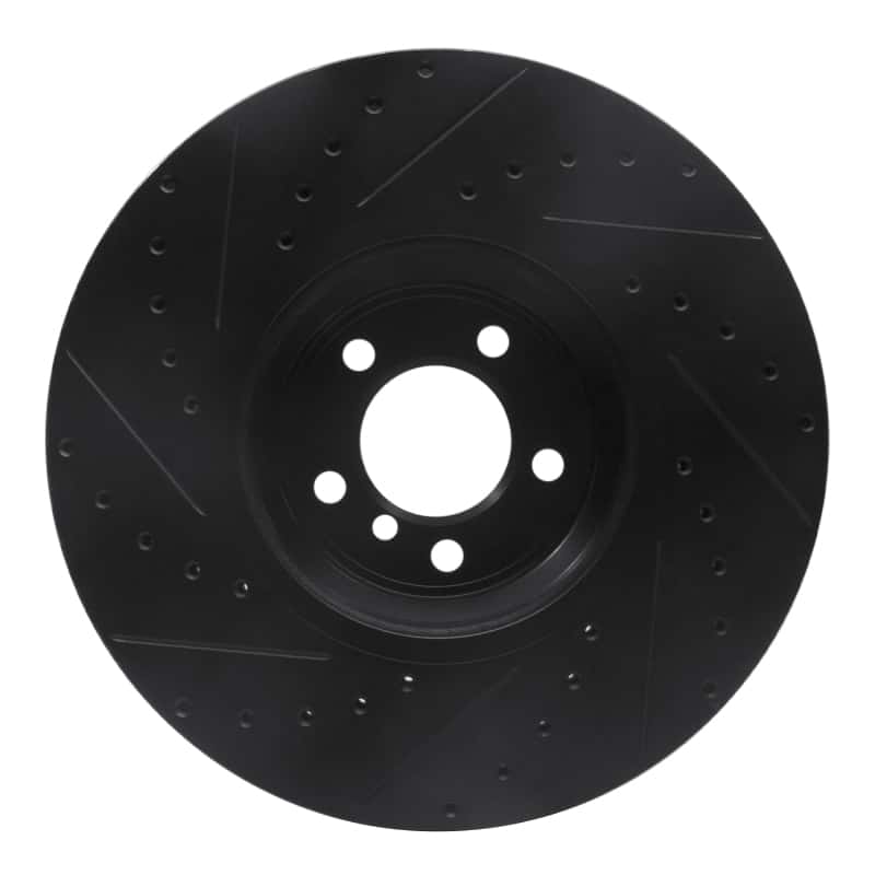 R1 Concepts — R1 2007-2008 BMW ALPINA B7 Front Right Drilled & Slotted Black Brake Rotor
R1 Brake Rotor Drill - view 5