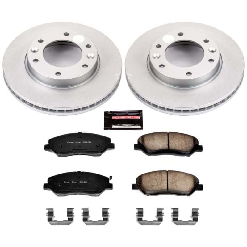 PowerStop — Power Stop 07-08 Hyundai Entourage Front Z17 Evolution Geomet Coated Brake Kit - view 1