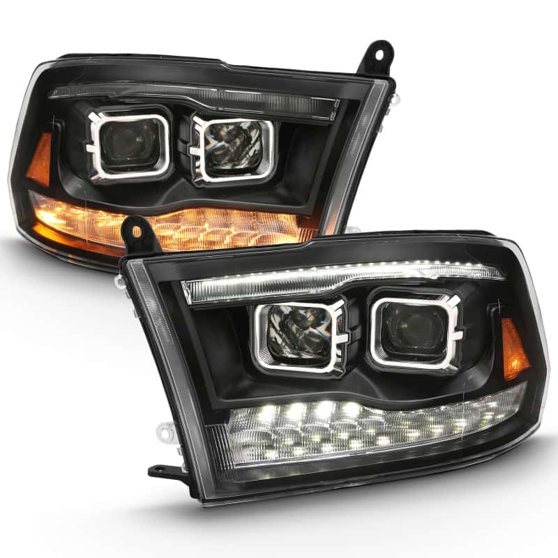 ANZO — ANZO 2009-2018 Dodge Ram 1500 Projector H.L. Switchback Black Amber
Head Light Set
HdLtSet - view 10