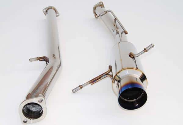Invidia — Invidia 02-07 WRX/STi 76mm N1 RACING Titanium Tip Cat-back Exhaust - view 1