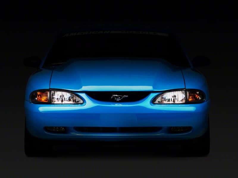 Raxiom — Raxiom 94-98 Ford Mustang Axial Series Cobra Style Headlights- Chrome Housing (Clear Lens)
Headlights - view 2