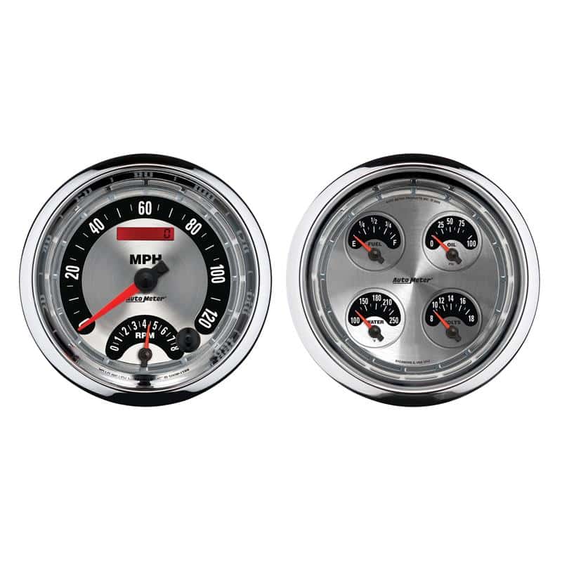 AutoMeter — Autometer 5inch Kit Box - Tach Speedo Combo / Oil Pressure / Water Temp / Volt / Fuel Leve
GA KT 5" Q RPM/SP AM - view 1