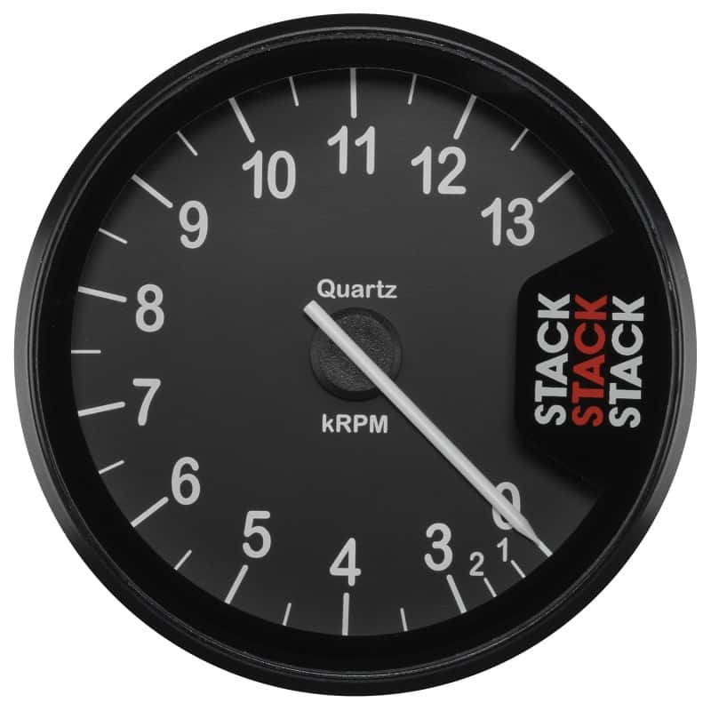 AutoMeter — Autometer Stack Clubman Tachometer 80mm 0-3-13K RPM - Black
Tach Club Blk 13kRPM - view 1
