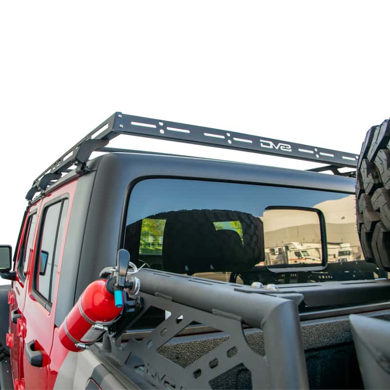 DV8 Offroad — DV8 Offroad 07-18 Jeep Wrangler JK 4 DR / JL 2 DR & JT / 18+ Gladiator Roof Rack - view 7