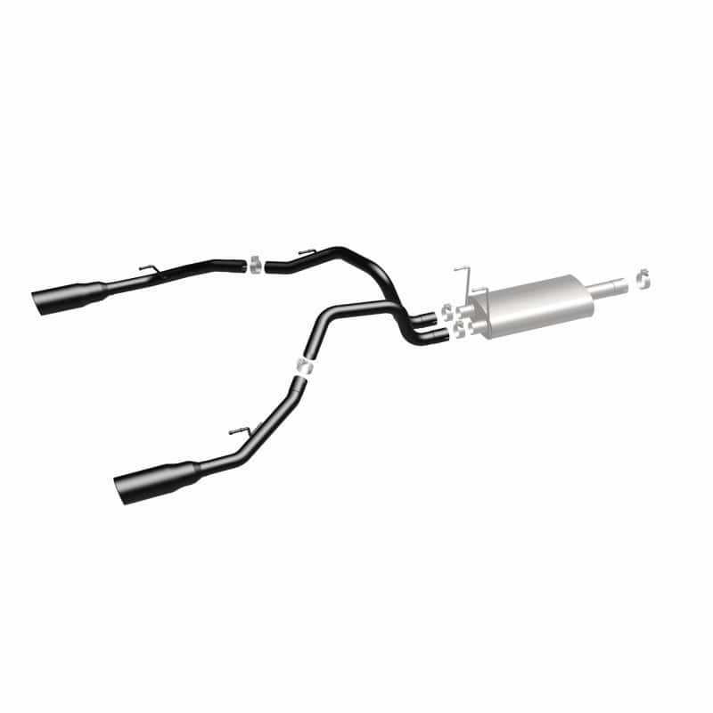 Magnaflow — Magnaflow 09-15 Dodge Ram 1500 V8 Dual Spilt Rear Exit Black Stainless C/B Perf Exhaust
Cat-Back - view 5