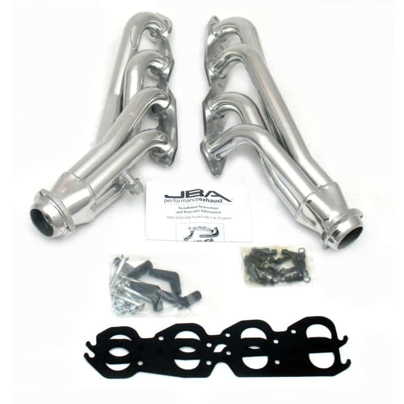 JBA — JBA 96-00 GM Truck 7.4L Vortec w/o A.I.R. 1-3/4in Primary Silver Ctd Cat4Ward Header
Exhaust Header - view 2