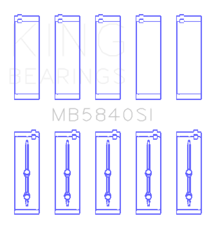 King Engine Bearings — King Engine Bearings Chrysler/Dodge Gen 3 Hemi 5.7/6.1/6.4 (Size +1.0mm) Main Bearing Set
Engine Bearing - view 2