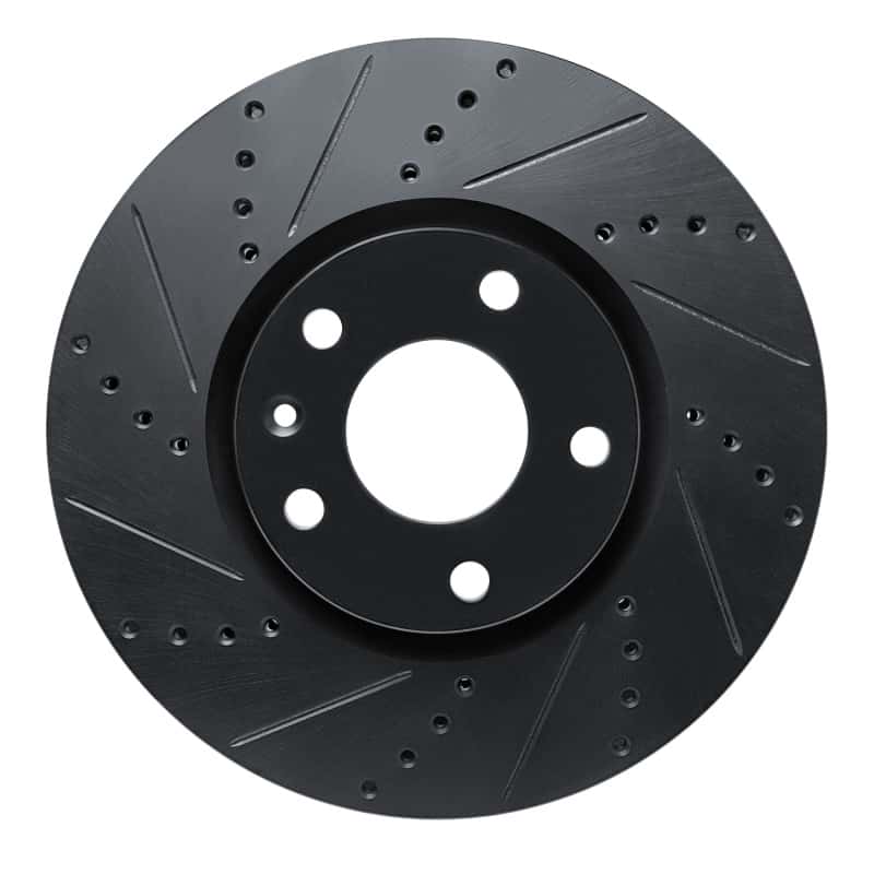 R1 Concepts — R1 14-19 Chevrolet Corvette Front Left Drilled & Slotted Black Brake Rotor
R1 Brake Rotor Drill - view 1