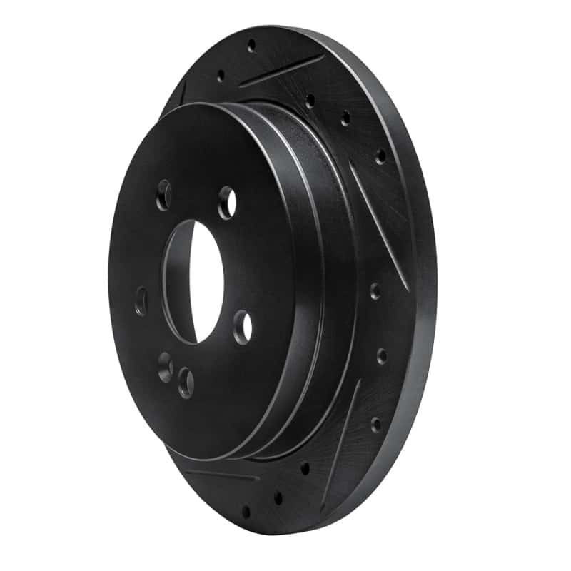 R1 Concepts — R1 98-05 Mercedes-Benz ML320 Rear Left Drilled & Slotted Black Brake Rotor
R1 Brake Rotor Drill - view 2