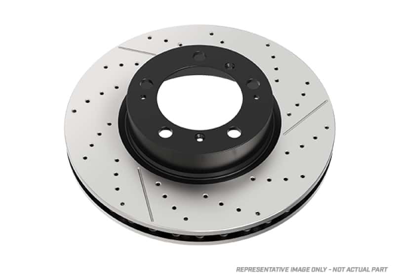 DBA — DBA 12-15 Mercedes-Benz C63 AMG Black Series OE Drilled & Slotted Rear Rotor
Brake Rotor - view 1