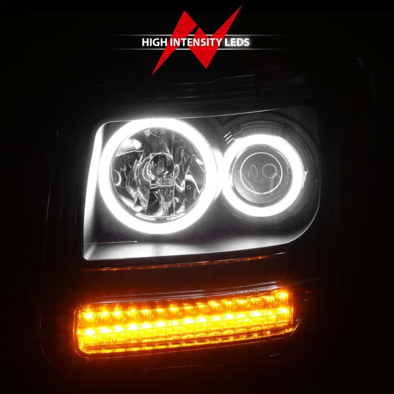 ANZO — ANZO 2007-2012 Dodge Nitro Projector Headlights w/ Halo Black (CCFL) G2
Head Light Set
HdLtSet - view 7