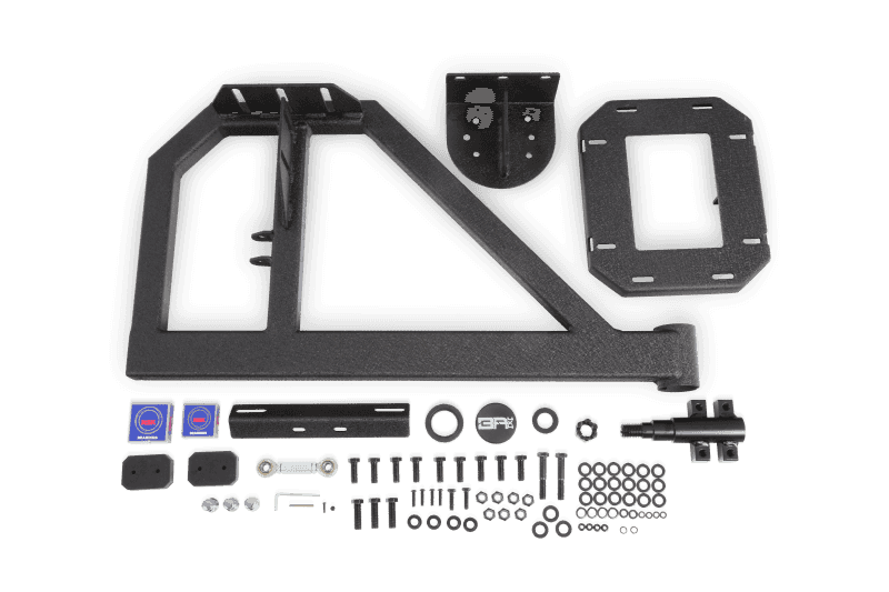 Body Armor 4x4 — Body Armor 4x4 07-18 Jeep Wrangler JK Tire Carrier Single Action (Fits JK-2965 Bumper)
Tire Carrier - view 3