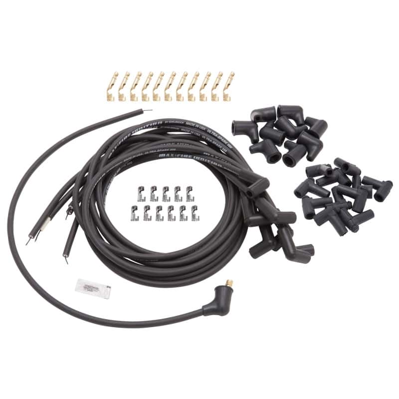 Edelbrock — Edelbrock Spark Plug Wire Set Universal 90 Deg Boots 500 Ohm Resistance 8 65mm Black Wire (Set of 9)
ELECTRONICS - view 1