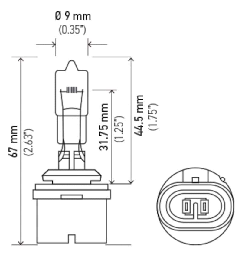 Hella — Hella Bulb 890 12V 27W Pg13 T325
890 Halogen Bulb - view 4