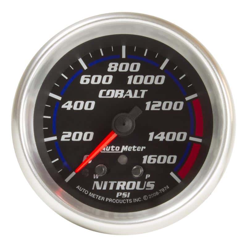 AutoMeter — AutoMeter Gauge Nitrous Press 2-5/8in. 1600PSI Stepper Motor W/ Peak & Warn Cobalt
GA 2.6" N2O STPR CB - view 2