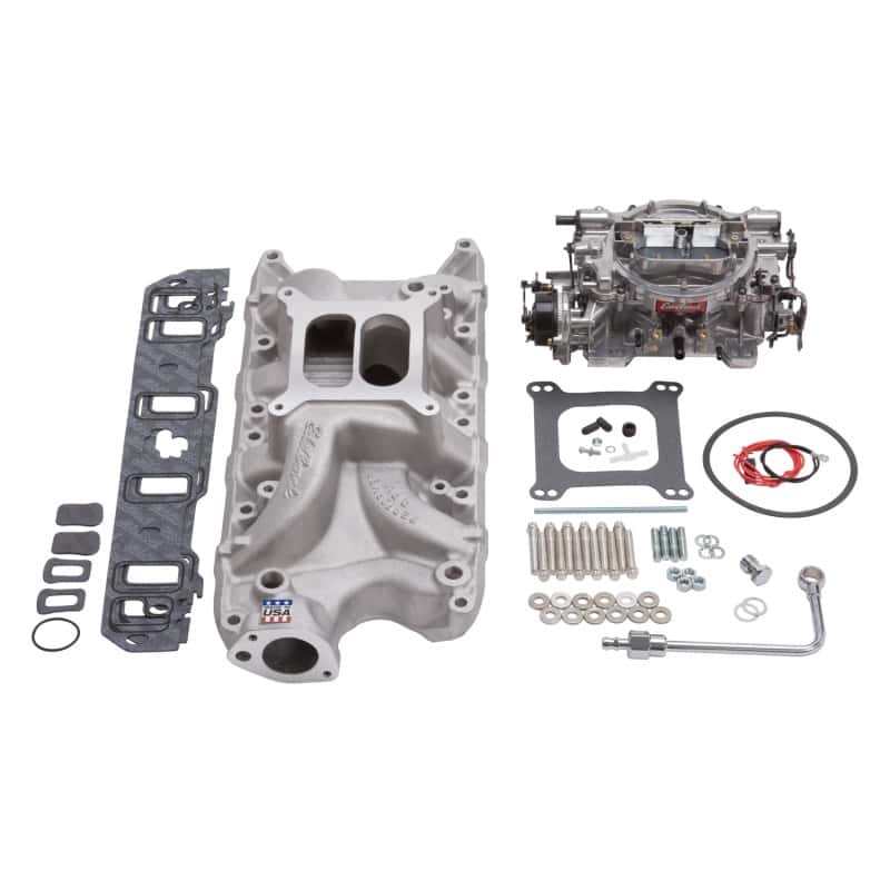 Edelbrock — Edelbrock Manifold And Carb Kit Performer RPM Small Block Ford 289-302 Natural Finish
POWER PKG - view 2