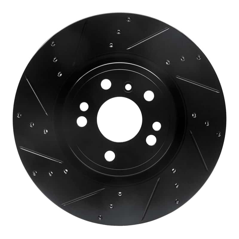 R1 Concepts — R1 12-18 Mercedes-Benz ML350 Front Left Drilled & Slotted Black Brake Rotor
R1 Brake Rotor Drill - view 1