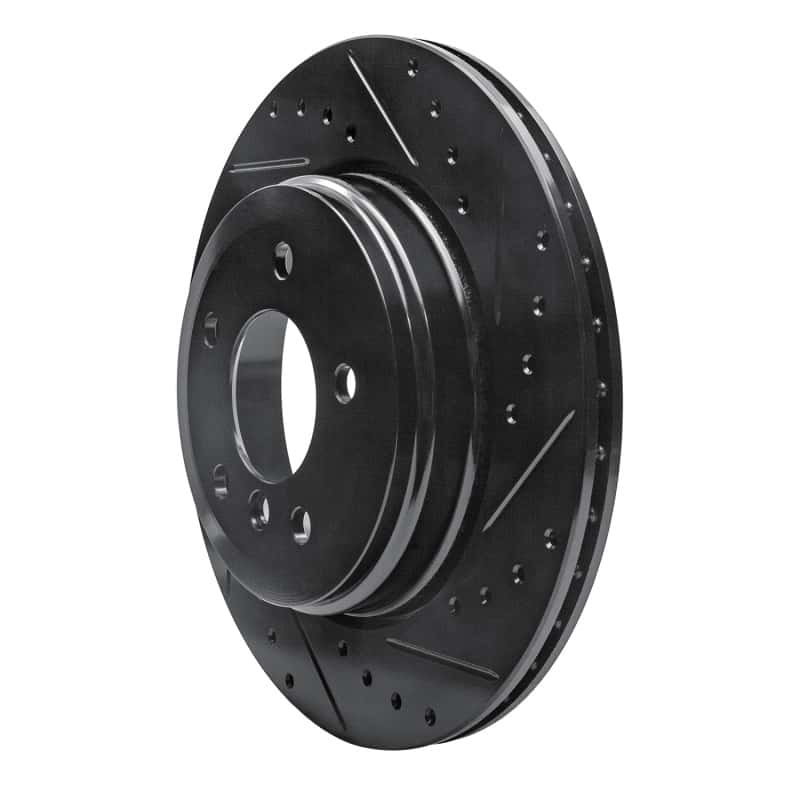 R1 Concepts — R1 04-10 BMW 530I Rear Right Drilled & Slotted Black Brake Rotor
R1 Brake Rotor Drill - view 2