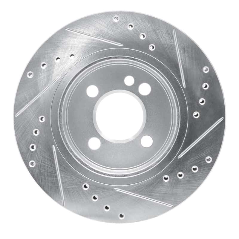 R1 Concepts — R1 02-08 Mini Cooper (Excl Clubman) Front Left Drilled & Slotted Silver Brake Rotor
R1 Brake Rotor Drill - view 5