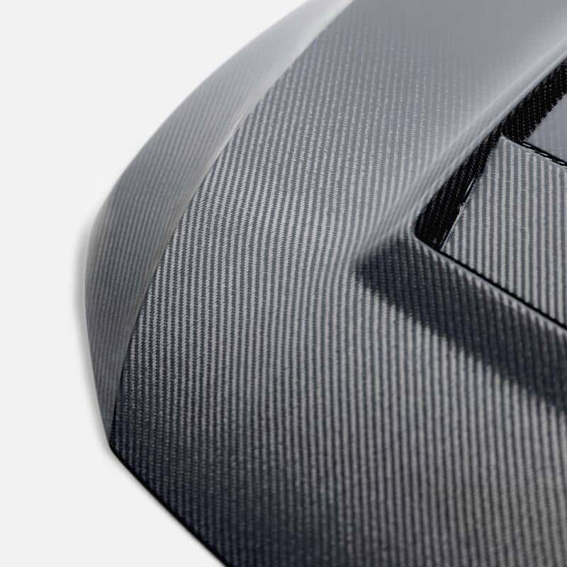 Seibon — Seibon 2022-2023 Volkswagen Golf GTI/R DV-Style Carbon Fiber Hood - view 4
