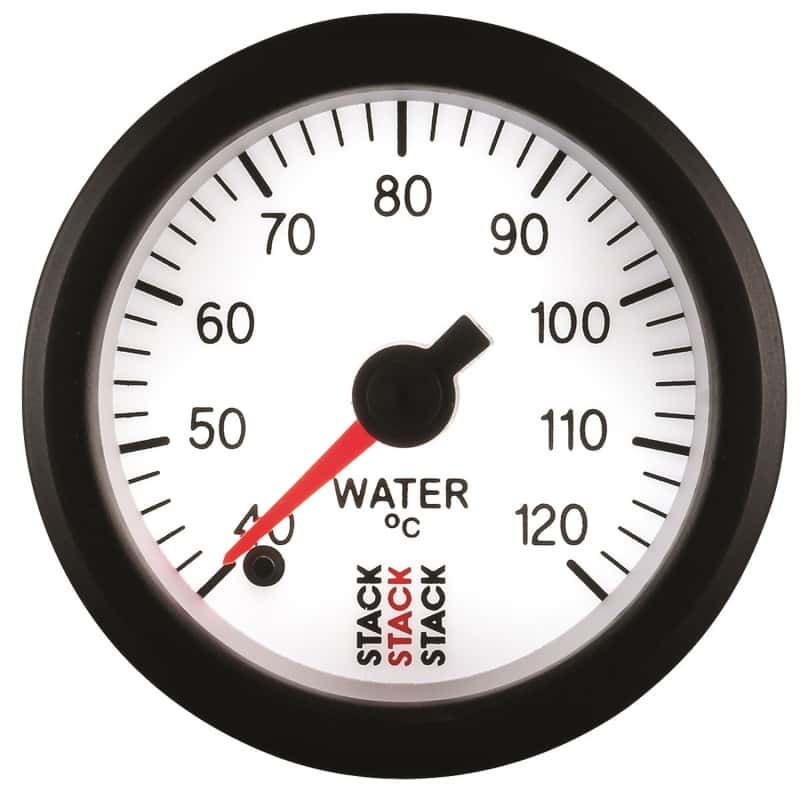 AutoMeter — Autometer Stack 52mm 40-120 Deg C 1/8in NPTF Male Pro Stepper Motor Water Temp Gauge - White
Ga WT ProStpr W 120C - view 4