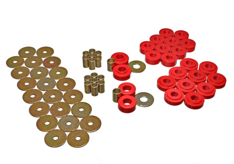 Energy Suspension — Energy Suspension GM Body Mount Set - Red
BodyMntBshKt - view 3
