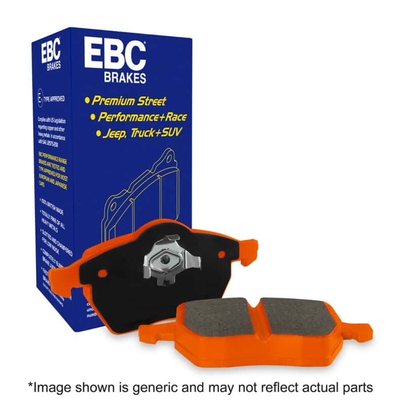 EBC — EBC 99-03 Aston Martin DB7 5.9 Orangestuff Front Brake Pads
Disc Brake Pad - view 15