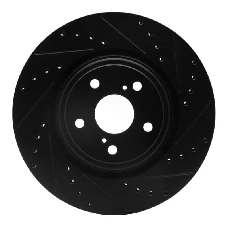 R1 Concepts — R1 08-21 Lexus RX350 Front Right Drilled & Slotted Black Brake Rotor
R1 Brake Rotor Drill - view 1