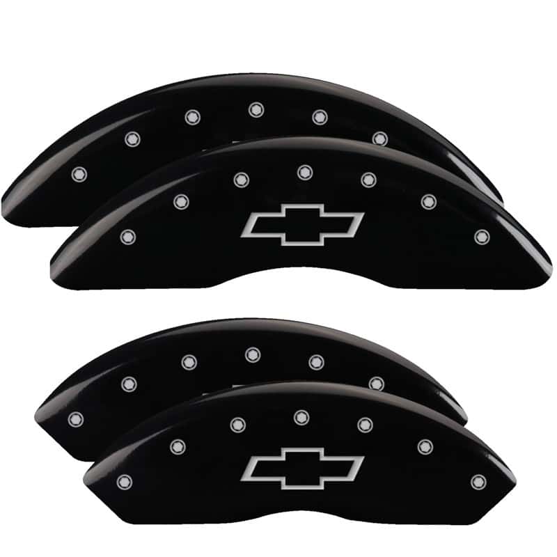 MGP — MGP 4 Caliper Covers Engraved Front & Rear Bowtie Black finish silver ch
Caliper Covers - view 1