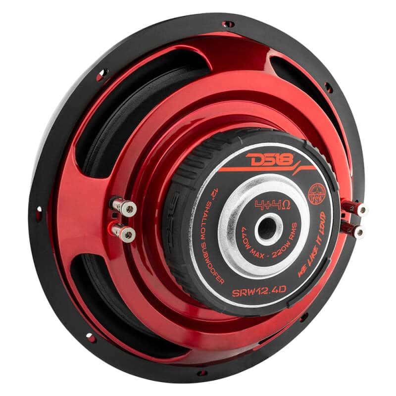 DS18 — DS18 12in 220 Watts RMS 4 ohm DVC Shallow Mount Subwoofer - view 3