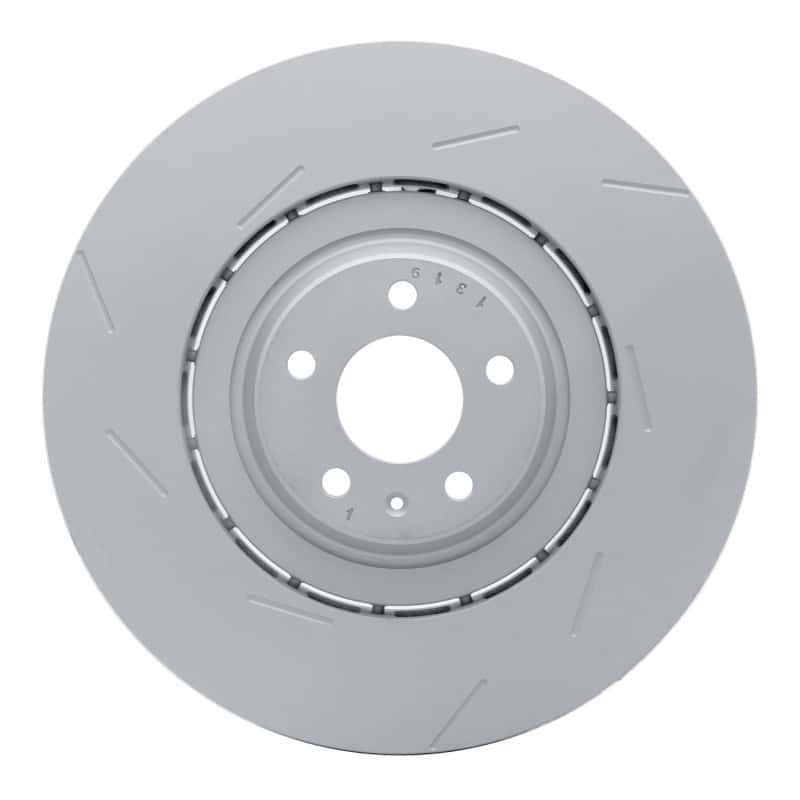 DFC — DFC 17-18 Porsche Macan Left Front Slotted Hi-Carbon Alloy Geomet Coated Rotor - view 1