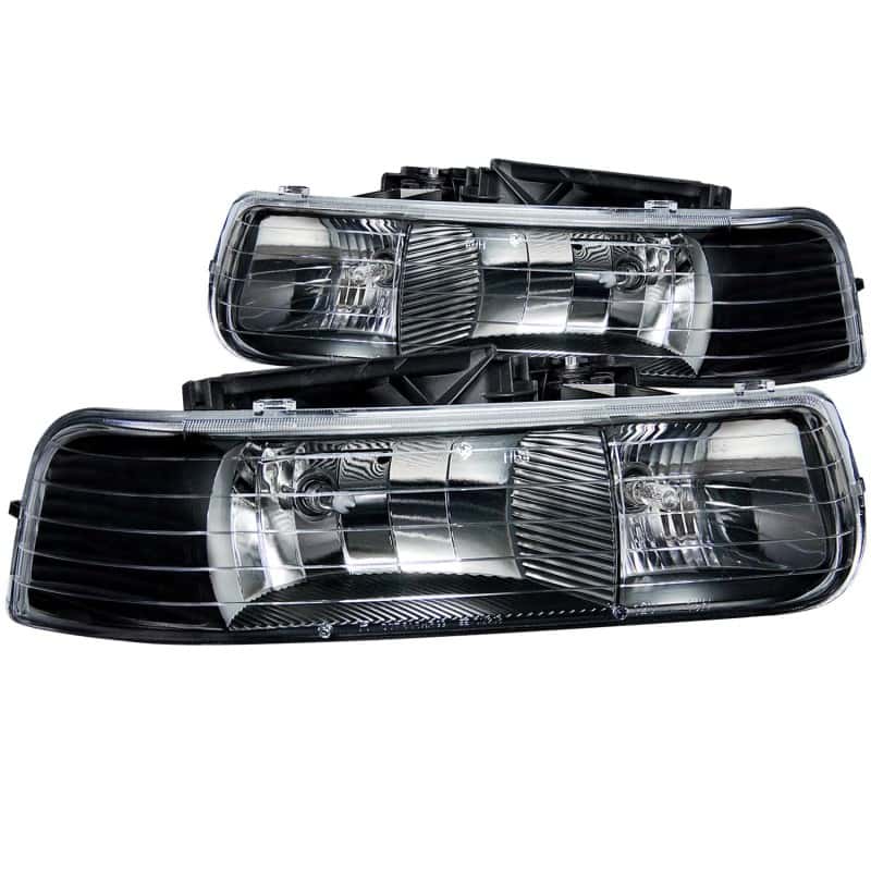 ANZO — ANZO 1999-2002 Chevrolet Silverado 1500 Crystal Headlights Black
Head Light Set
HdLtSet - view 1
