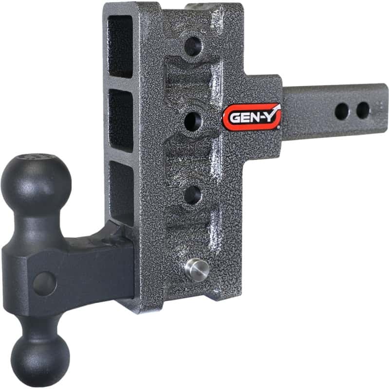 GEN-Y Hitch — Gen-Y Mega Duty 2in Shank 5in Offset Drop 2K TW 16K Hitch w/GH-051 Dual-Ball
Drop Hitch - view 2