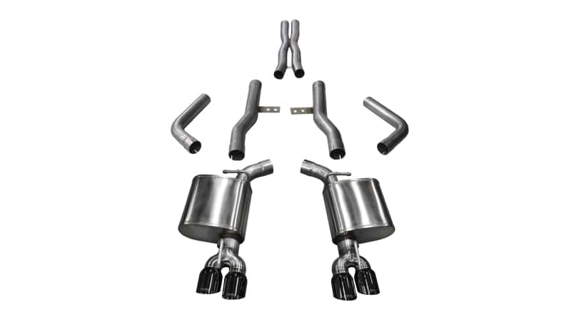 CORSA Performance — Corsa 2015-2023 Dodge Challenger Hellcat Dual Rear Exit Extreme Exhaust w/ 3.5in Black Tips
Exhaust - view 1