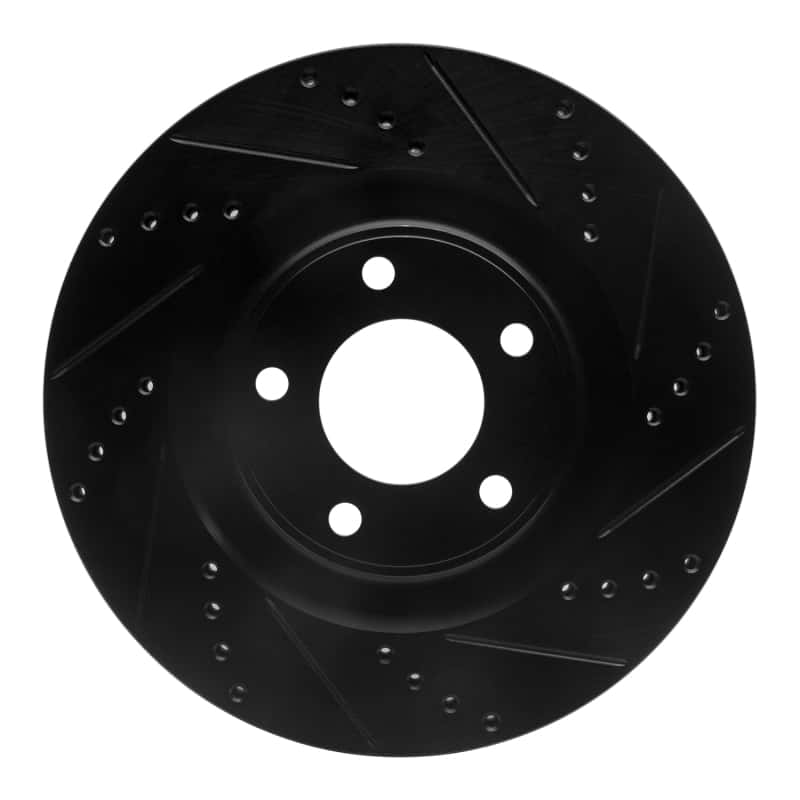 R1 Concepts — R1 07-15 Ford Edge Front Right Drilled & Slotted Black Brake Rotor
R1 Brake Rotor Drill - view 1