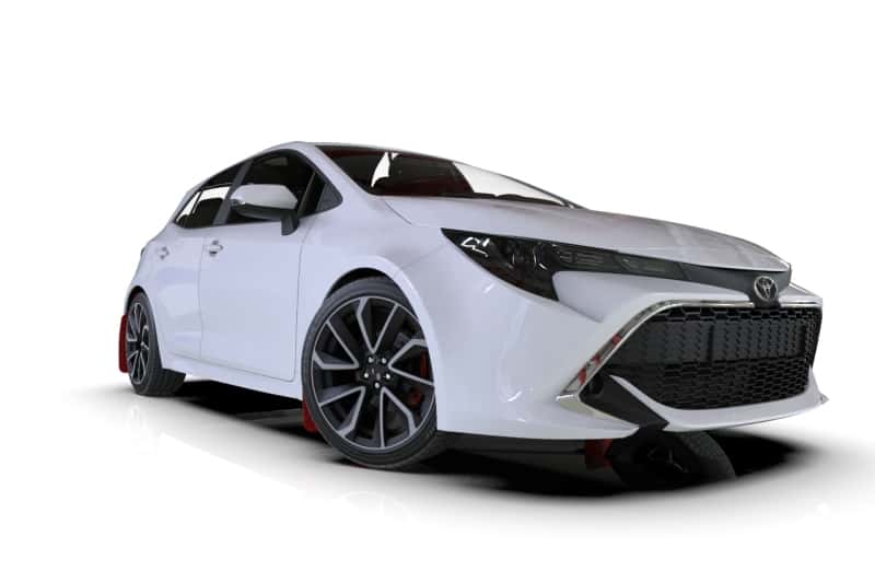 Rally Armor — Rally Armor 18-26 Toyota Corolla Hatchback Black UR Mud Flap White Logo
Mud Flap - view 3